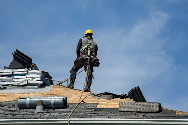 Professional Flat Roof Repair technician working in Lambert, MS